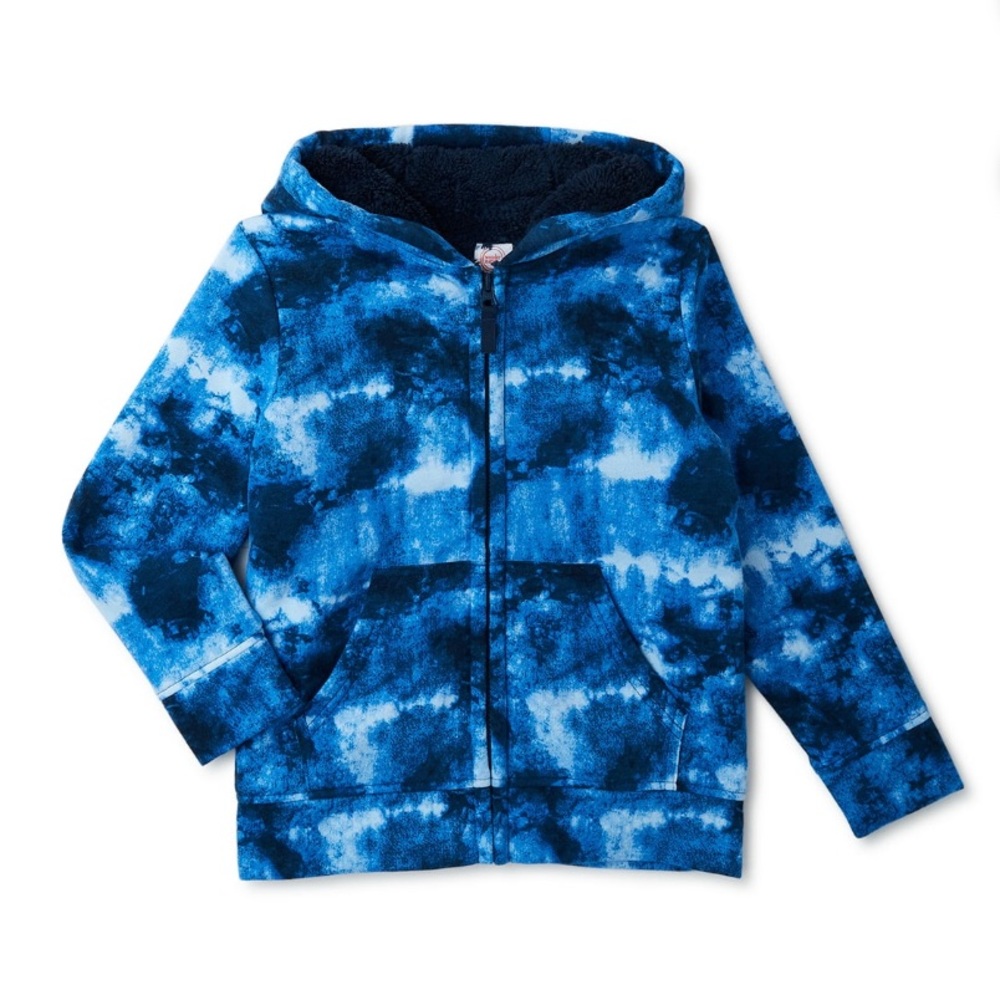 Wonder Nation faux Sherpa lined zip up hoodie BRAND NEW
